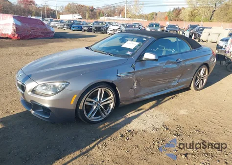 2013 BMW 640I from USA, damaged, VIN WBALW7C58DDX58532